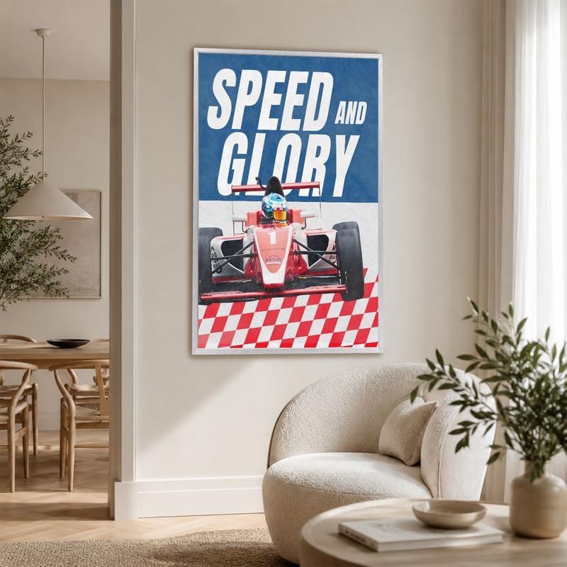 InkFlow Posters Racing Car Canvas Poster - Image 5