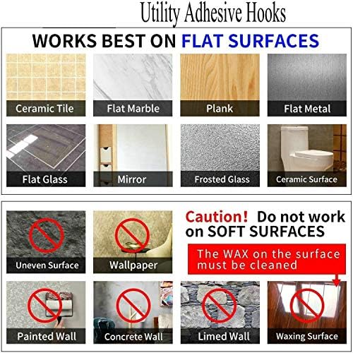 Jwxstore 12 Pack Wall Hooks for Hanging 33LB Heavy Duty Self Adhesive Hooks - Image 5