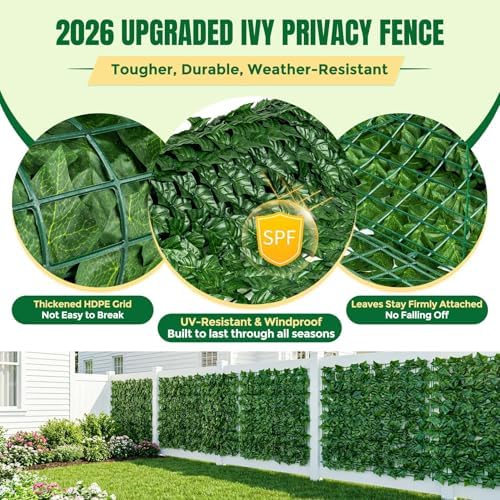 KASZOO Artificial Ivy Privacy Fence Screen - Image 4
