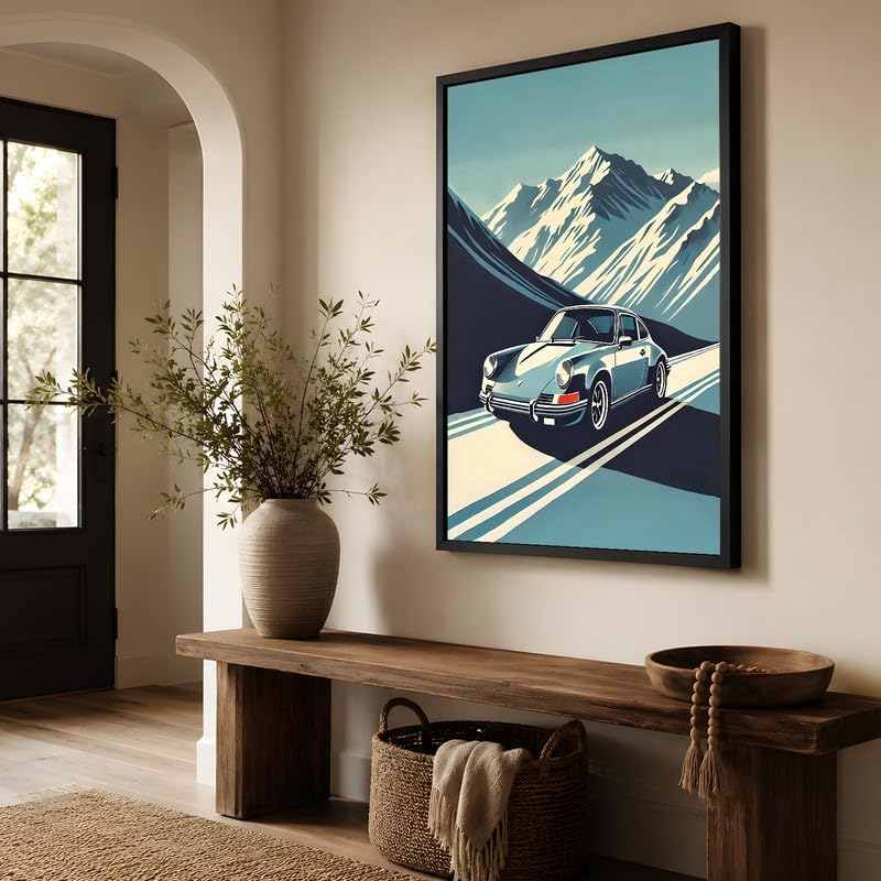 InkFlow Posters Vintage Sports Car Canvas Poster - Image 4