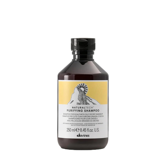 Davines Naturaltech PURIFYING Shampoo, Anti-Dandruff Protection While Gently Cleansing And Clarifying, 8.45 fl. oz.