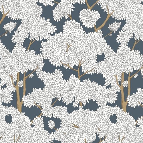 JiffDiff Tree Wallpaper Peel and Stick Jungle Wall Paper Forest Mural Stick on by wallpaper