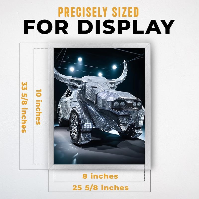 InkFlow Posters Diamond Car Canvas Poster - Image 3