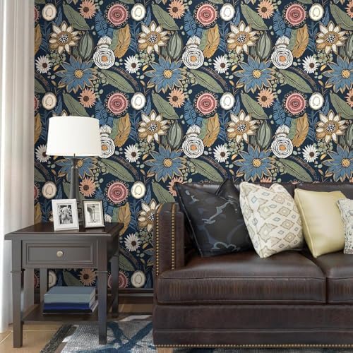 Laatse Boho Wallpaper Peel and Stick 17.5"x78.7" - Image 4
