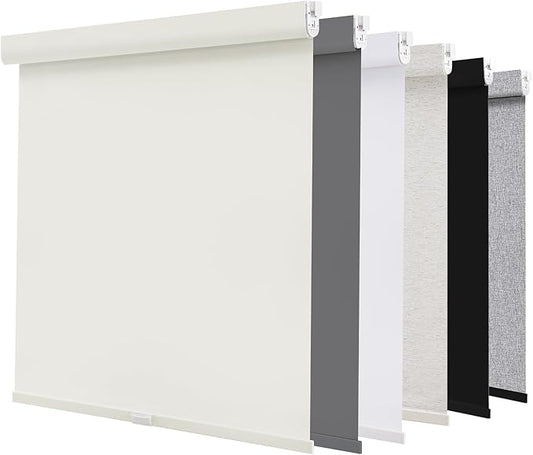 AOSKY No Drill Cordless Blackout Roller Shades by AOSKY