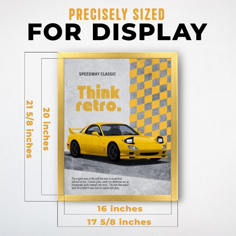 InkFlow Posters Retro Sports Car Canvas Poster - Image 3