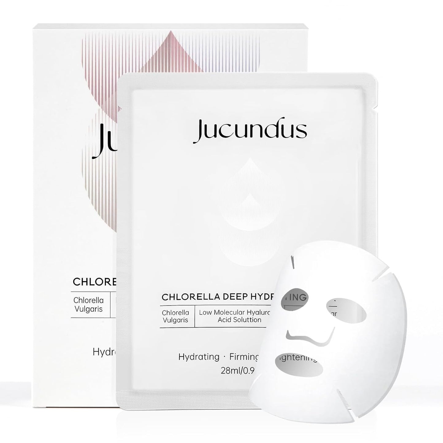 Chlorella Deep Hydrating Mask,with Bio-Collagen,Hyaluroic Acid and Chorella | Sheet Facial Mask Skincare | Improves Hydrating,Firming,Glowing | Skin moisturizer masks,1count