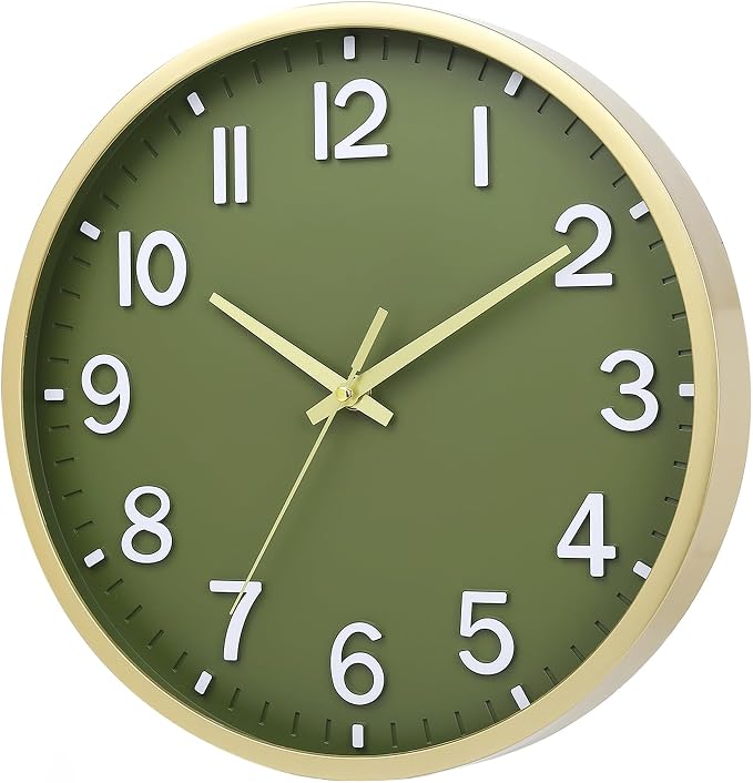 Wall Clocks Battery Operated 12 inch Modern Wall Clock, Silent Non Ticking Wall - Image 2