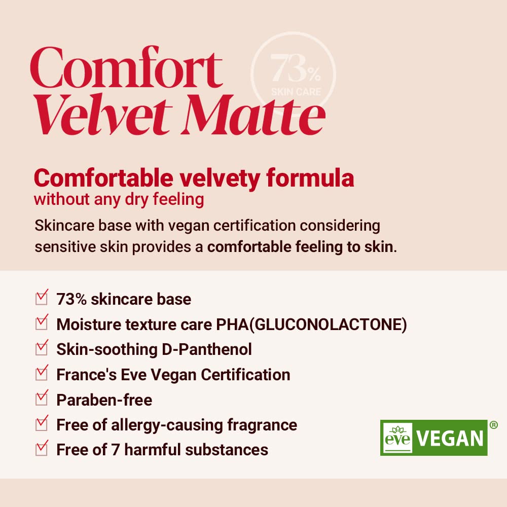 Espoir Pro Tailor Foundation Be Velvet SPF22 PA++ #5 Beige 1.01 fl oz | Powerful Lastingness Cover | Thin Coverage Improving Skin Texture | Velvety Formula without any Dry Feeling | Korean Makeup