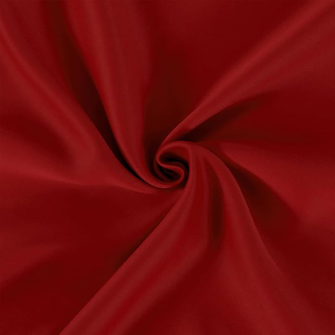 LEMOMO Blackout Curtains 66 x 84 inch/Red Curtains Set of 2 Panels/Thermal - Image 5