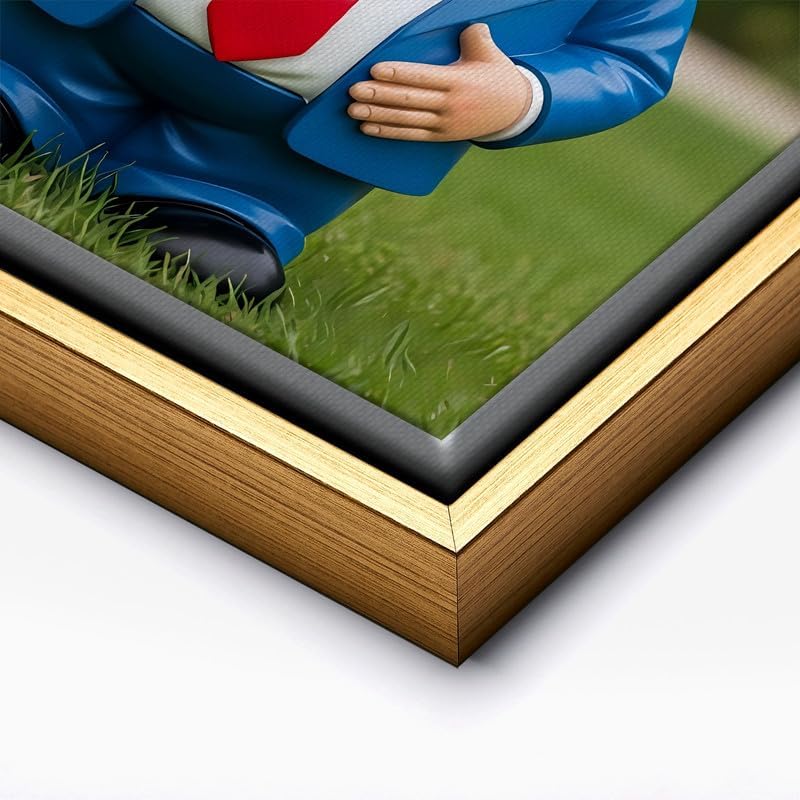 InkFlow Posters Garden Gnome Figurine Canvas Poster - Image 2