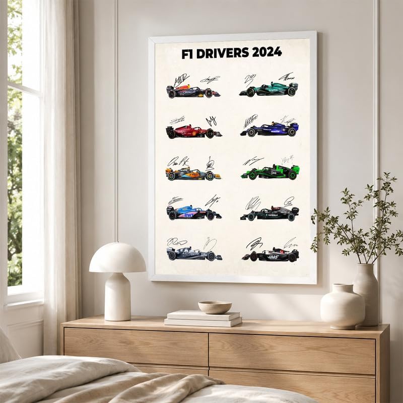 InkFlow Posters Car Racing Canvas Poster - Image 4