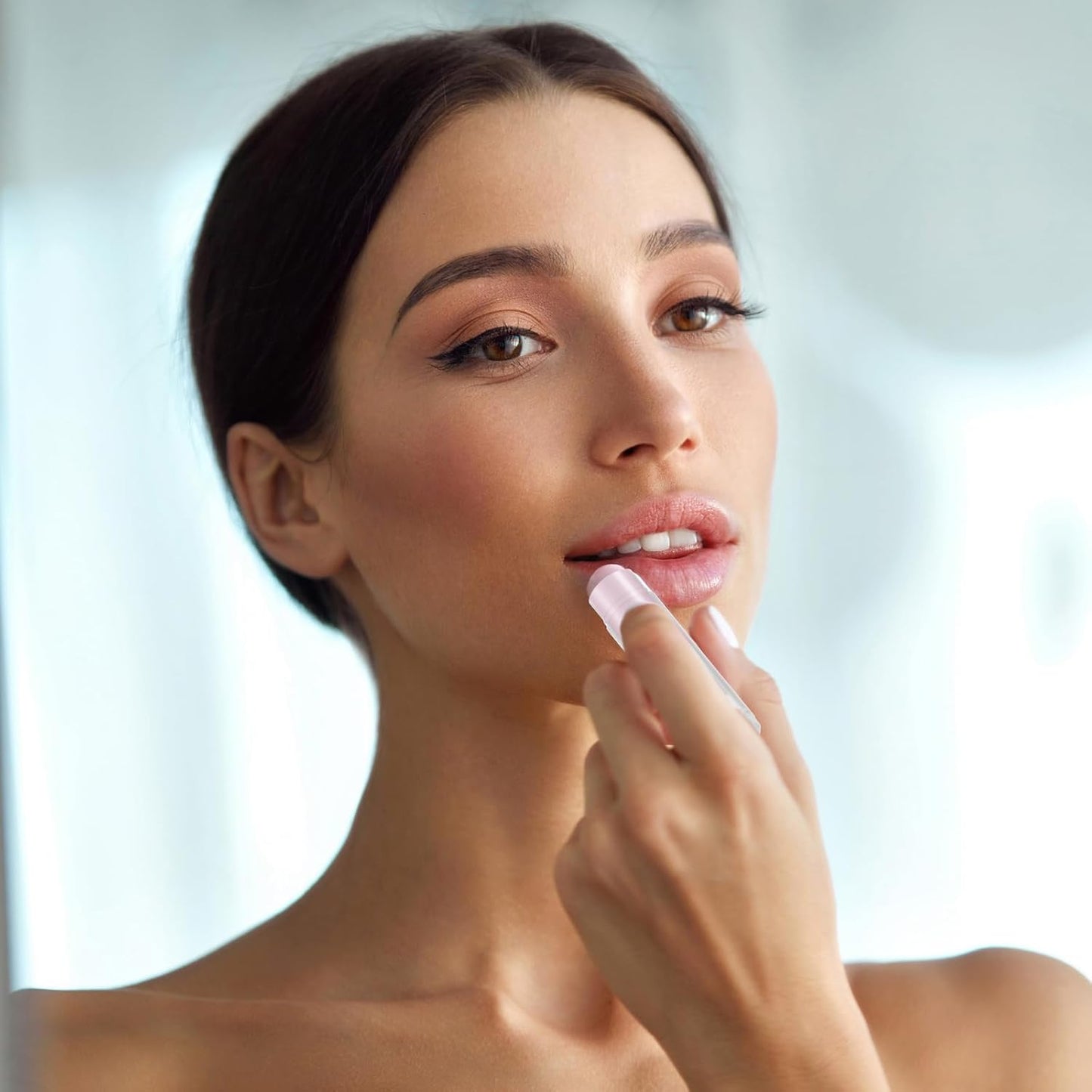 Maitys 64 Pcs Lip Balm Tubes 5 ml Empty Lip Gloss Balm Containers Refillable Rotatable Plastic Lipstick Tubes DIY Lip Gloss Holder for DIY Cosmetic (Clear)