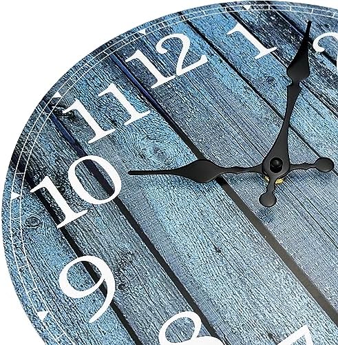 Plumeet Small Wall Clock, Rustic Coastal Country Village Clocks Decorative - Image 2