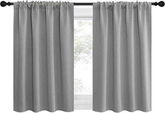 NICETOWN 2 Panels Blackout Curtains, Rod Pocket Thermal Insulated Drapes by NICETOWN