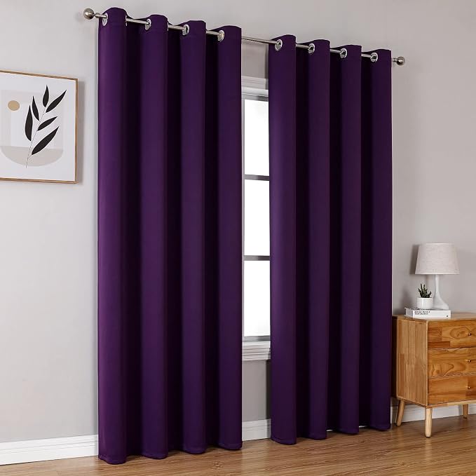 ChrisDowa Blackout Curtains 102 Inches Long 2 Panels Set - Image 6