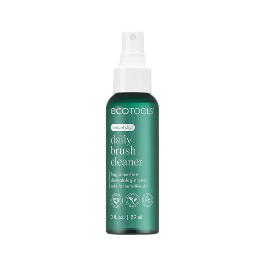 EcoTools Daily Makeup Brush Cleanser Spray, Quick Drying, Fragrance Free & Dermatologist Tested, Travel Size, TSA Approved, Cruelty-Free & Vegan 3 fl oz./89 ml. Bottle