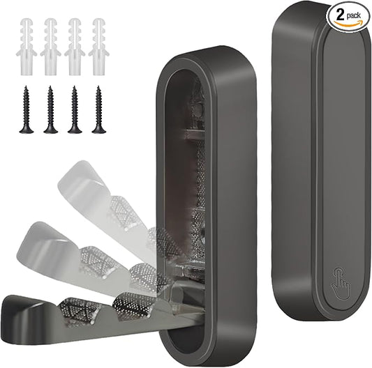 2PCS Foldable Wall Hooks, Heavy Duty Zinc Alloy Folding Wall Hooks, Folding by Unknown