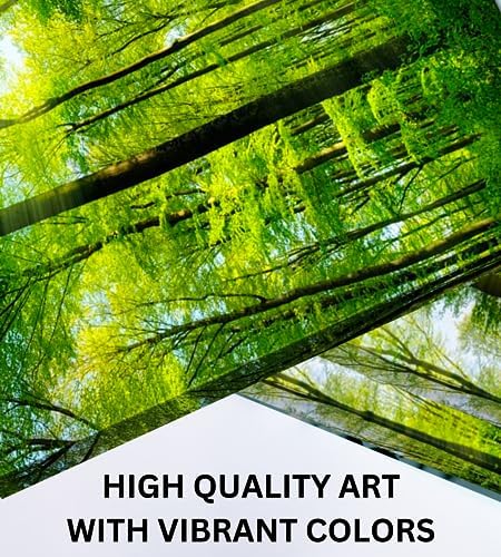 Forest Wall Art Decor, 3 Panel Canvas 48x16 - Image 5