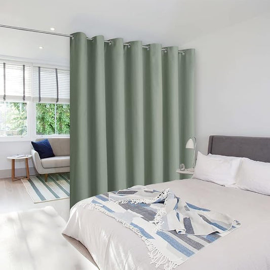 NICETOWN Room Separating Divider, Function Thermal Blackout Patio Door Curtain by NICETOWN