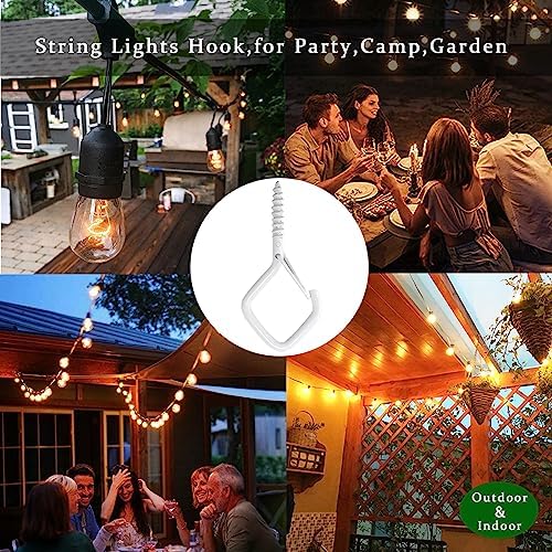 Ceiling Screw Hooks for Hanging Plants, Safety Buckle - Image 6