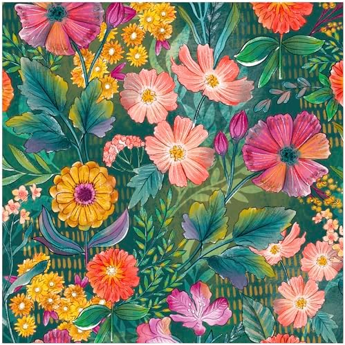 HAOKHOME Peel and Stick Wallpaper Floral Renter Friendly Wall Paper by HAOKHOME