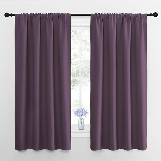 NICETOWN Blackout Curtains for Living Room, 2 Panels, 42 by 63, Darkening by NICETOWN