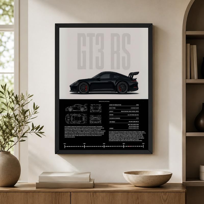 InkFlow Posters Vintage Racing Car Canvas Poster - Image 6