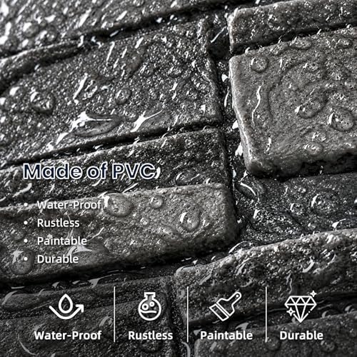 3D Wall Panels Peel and Stick, 3D Brick Wallpaper Peel and Stick, Faux Stone - Image 3