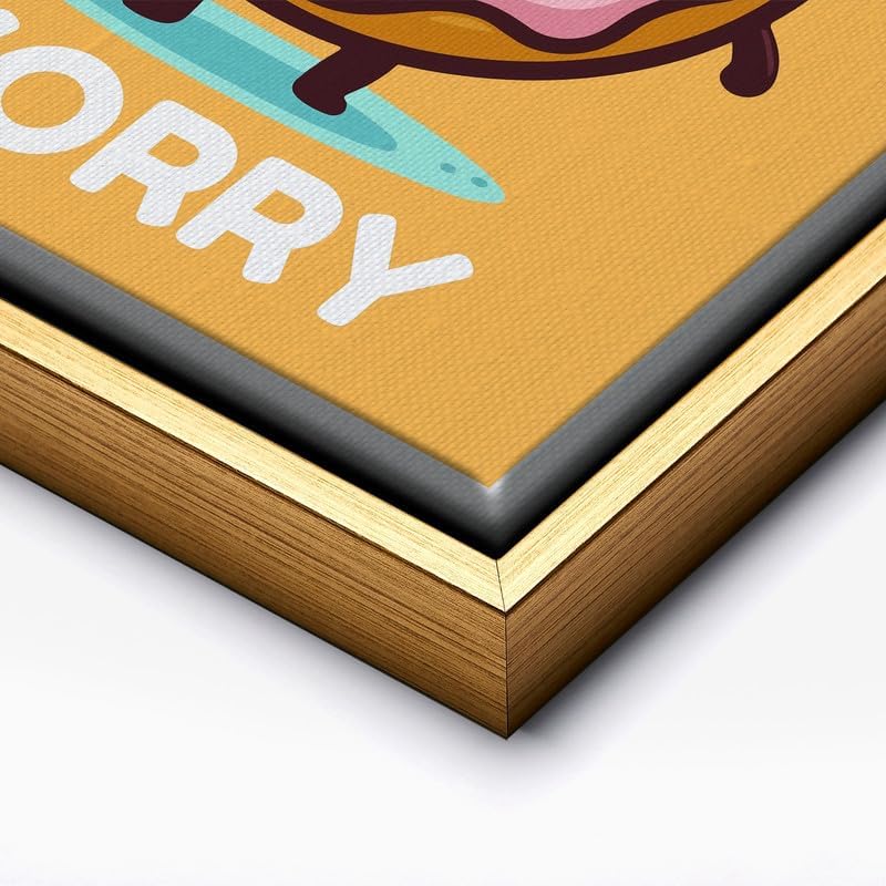 InkFlow Posters Donut Worry Canvas Poster - Image 2