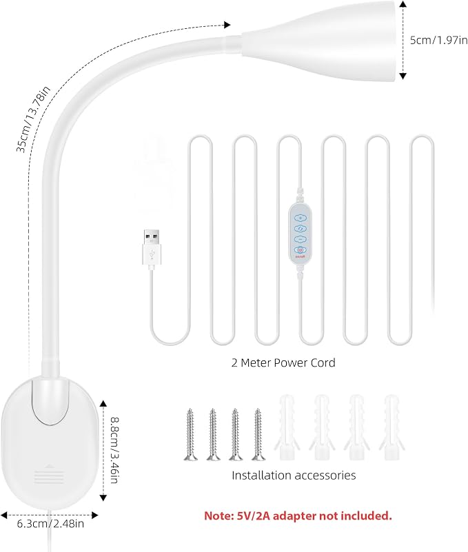 LiFMIRA Wall-Mounted LED Bedside Reading Light - Image 6