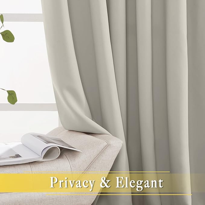 NICETOWN Blackout Curtains 63 inches Long - Image 4
