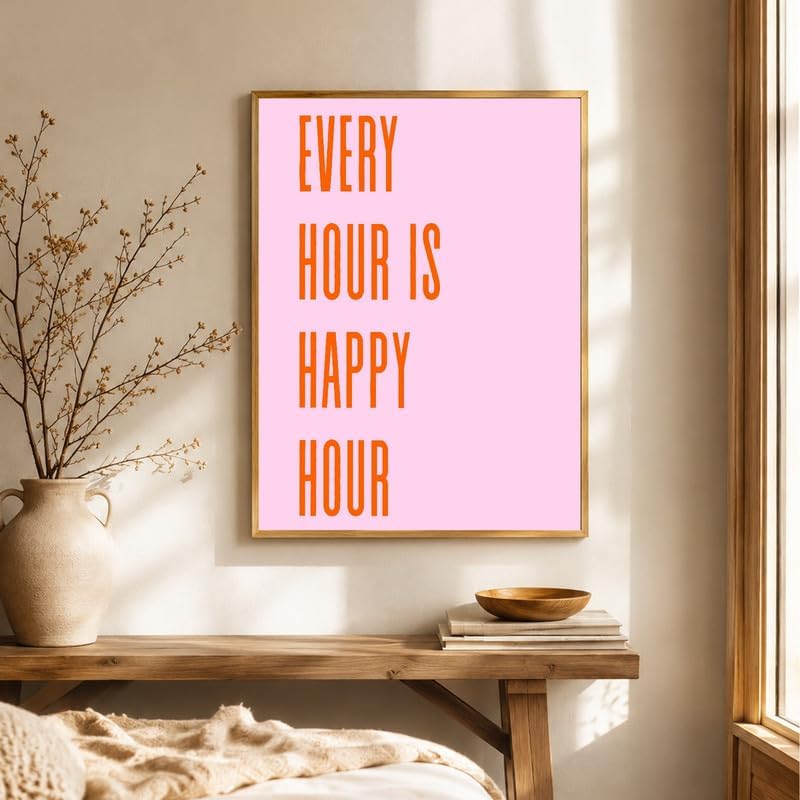 InkFlow Posters Every Hour Happy Hour Canvas Poster - Image 4