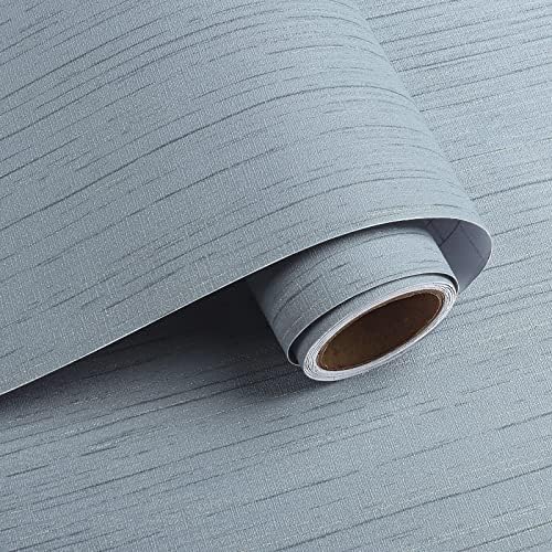 VaryPaper Blue Grasscloth Peel and Stick Wallpaper Textured Faux Grasscloth by VaryPaper