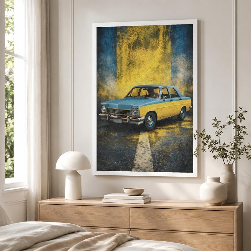 InkFlow Posters Vintage Car Canvas Poster - Image 4