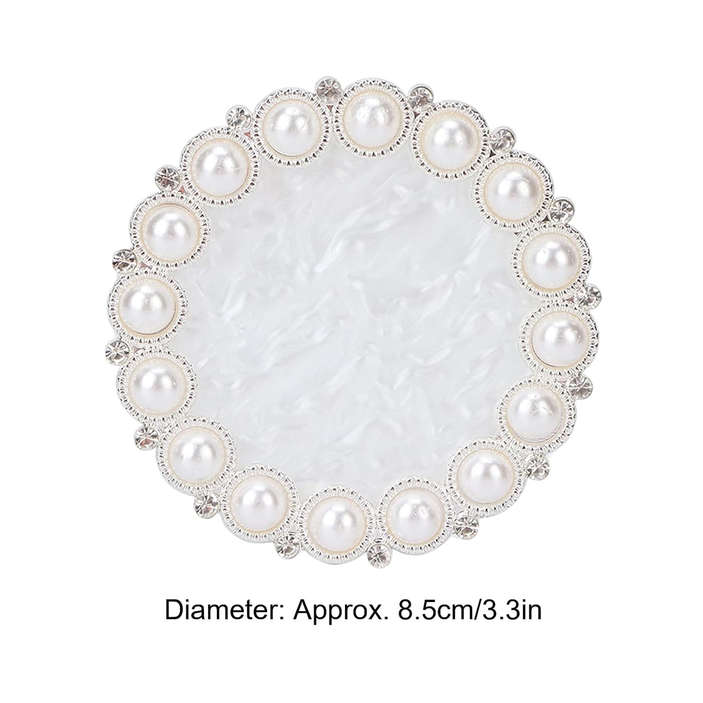 Polish Mix Palette, Resin Nail Art Display Board Cosmetic Nail Mixing Palette Color Mixing Nail Art Tips Display Plate(Silver)