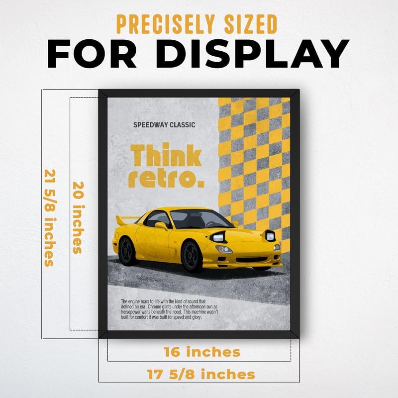 InkFlow Posters Retro Sports Car Canvas Poster - Image 3