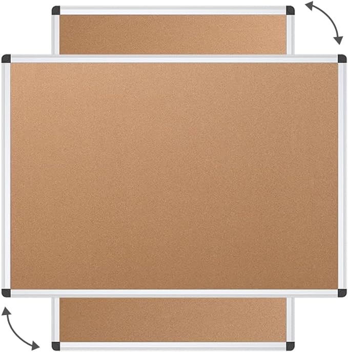 VIZ-PRO Cork Notice Board, 24 X 18 Inches, 3 Pack - Image 4