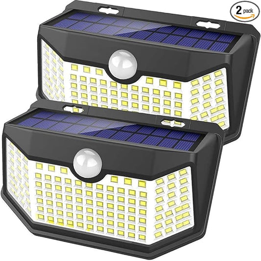 HMCITY Solar Lights Outdoor 120 LED by LightingUpYourLife