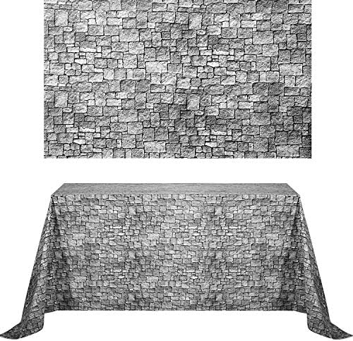 Chuangdi 2Pcs 4.5 x 9ft Brick Stone Backdrop Wallpaper Tablecloth by Chuangdi