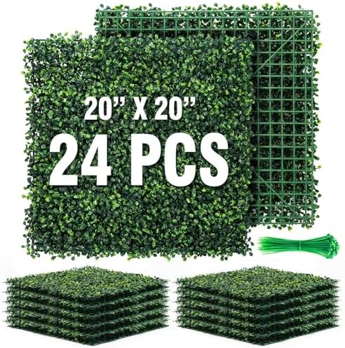 KASZOO 24 Pack 20"x20" Grass Wall Panels by HOME