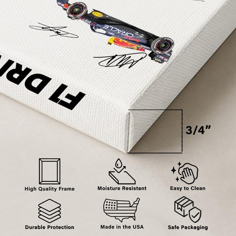 InkFlow Posters Car Racing Canvas Poster - Image 2