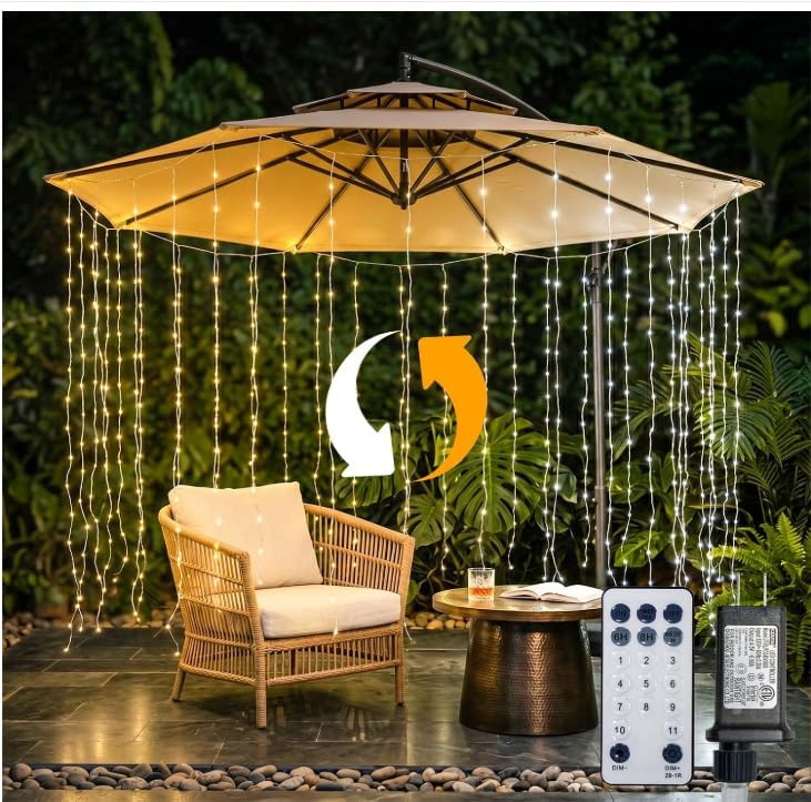 suddus Curtain Lights Untangled, 450 LED Hanging Lights by SUDDUS