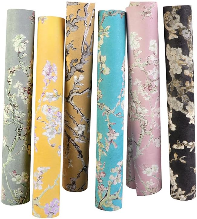 Blooming Wall Van Gogh Almond Blossom Yellow Wallpaper Featuring Vintage Floral - Image 6