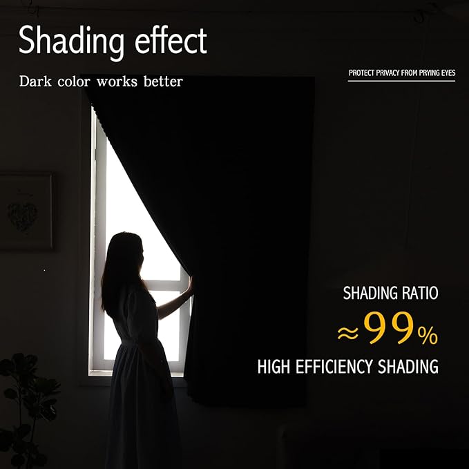 Self Adhesive Blackout Curtains- Stick on Curtains Shades Window Blinds - Image 4