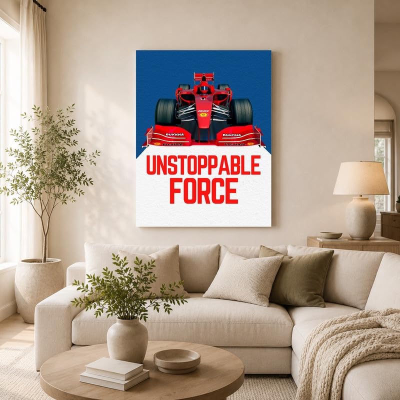 InkFlow Posters Racing Car Canvas Poster - Image 3