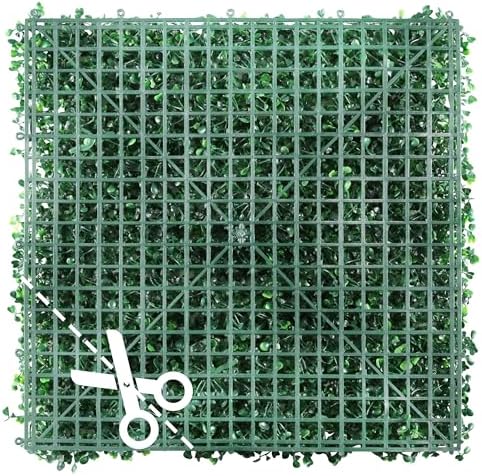 Sunnyglade 12 Pieces 20"x 20" Artificial Boxwood Panels Topiary Hedge Plant - Image 3
