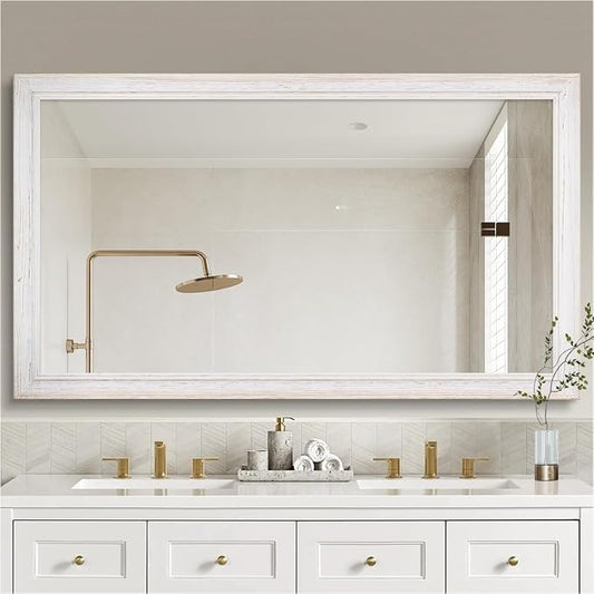 36 x 60 Rustic Wooden Framed Wall Mirror by nolsia