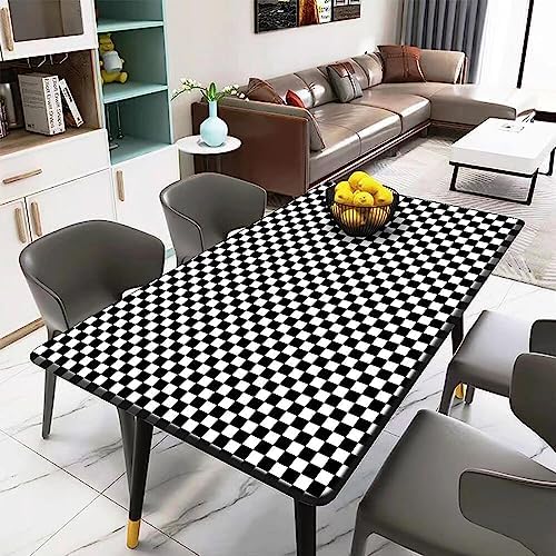 Black and White Contact Paper Checkered Peel and Stick Wallpaper Self Adhesive - Image 4
