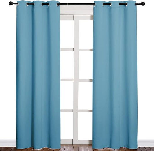 NICETOWN Window Treatment Thermal Insulated Solid Grommet Blackout by NICETOWN